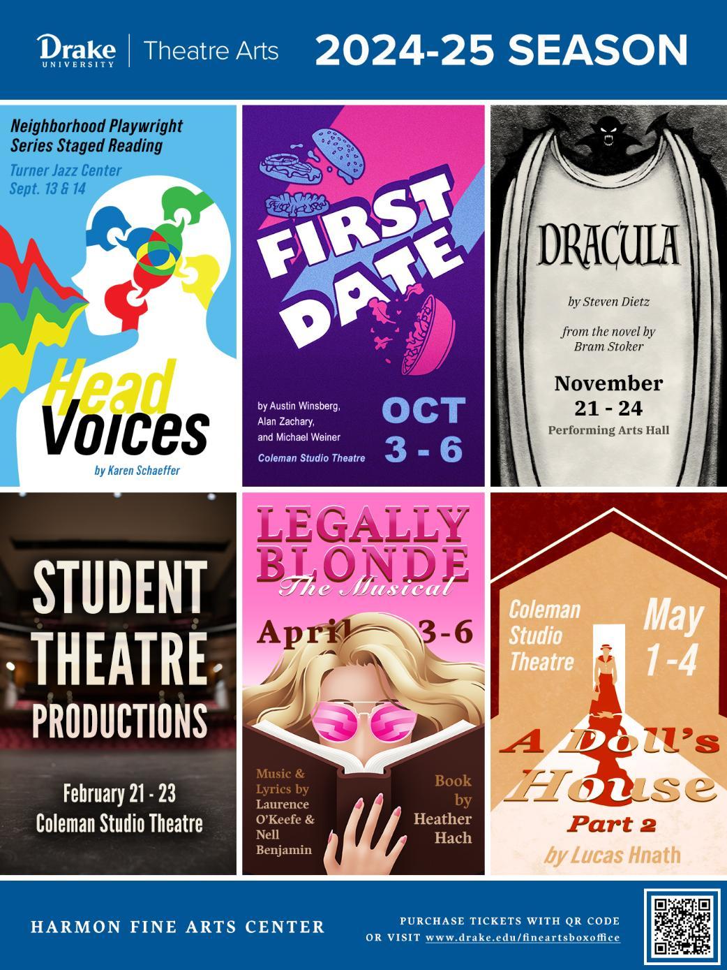 Most current Season Poster which includes Legally Blonde